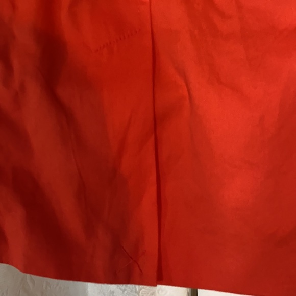 Forever 21 coral/red double breasted belted short trench - Picture 3 of 8